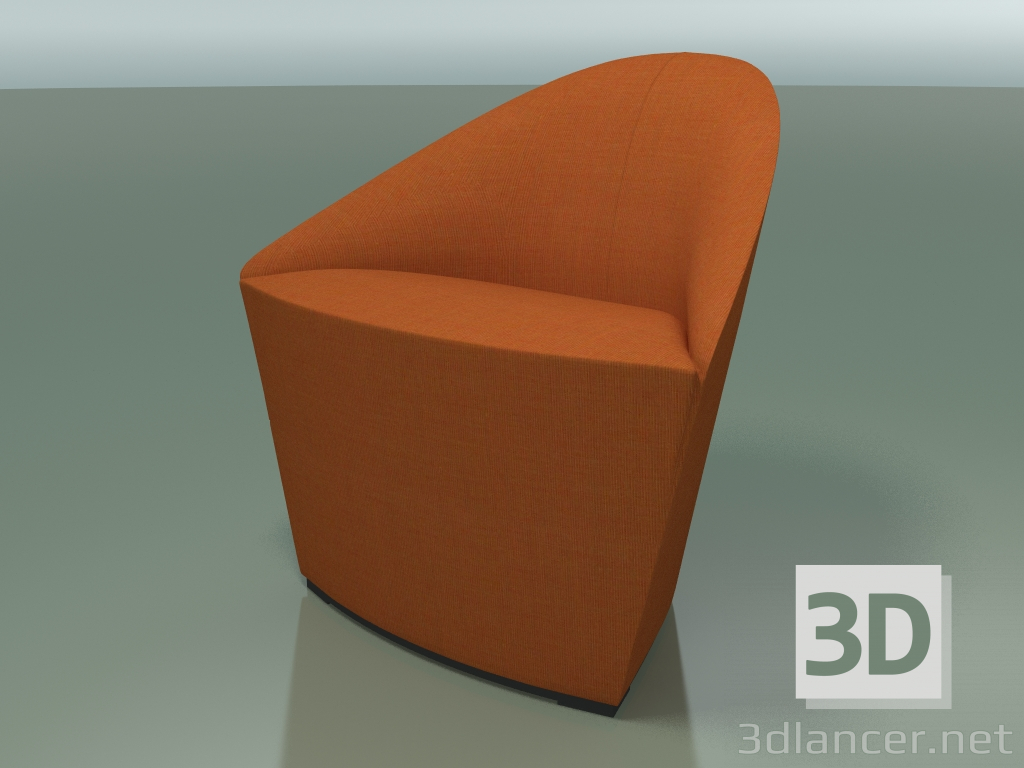 3d model Armchair 4300 (S-79 cm, fabric upholstery) - preview