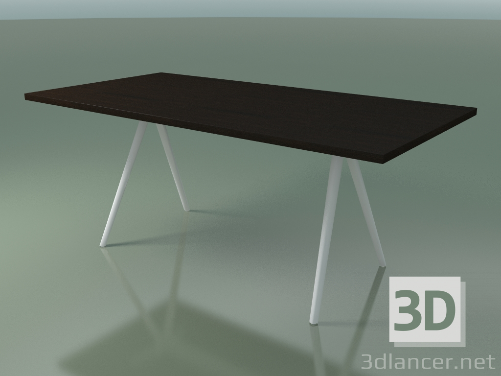 3d model Rectangular table 5432 (H 74 - 90x180 cm, legs 150 °, veneered L21 wenge, V12) - preview