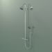 3d model Shower pipe with thermostat and 3jet overhead shower (34640000) - preview
