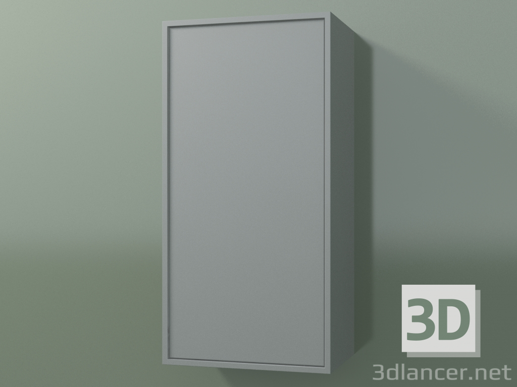 3D Modell Wandschrank mit 1 Tür (8BUBBCD01, 8BUBBCS01, Silbergrau C35, L 36, P 24, H 72 cm) - Vorschau