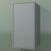 3d model Wall cabinet with 1 door (8BUBBCD01, 8BUBBCS01, Silver Gray C35, L 36, P 24, H 72 cm) - preview