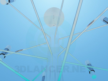3d model Three-tier chandelier in the style of minimalism - preview 3d model Three-tier chandelier in the style of minimalism - preview