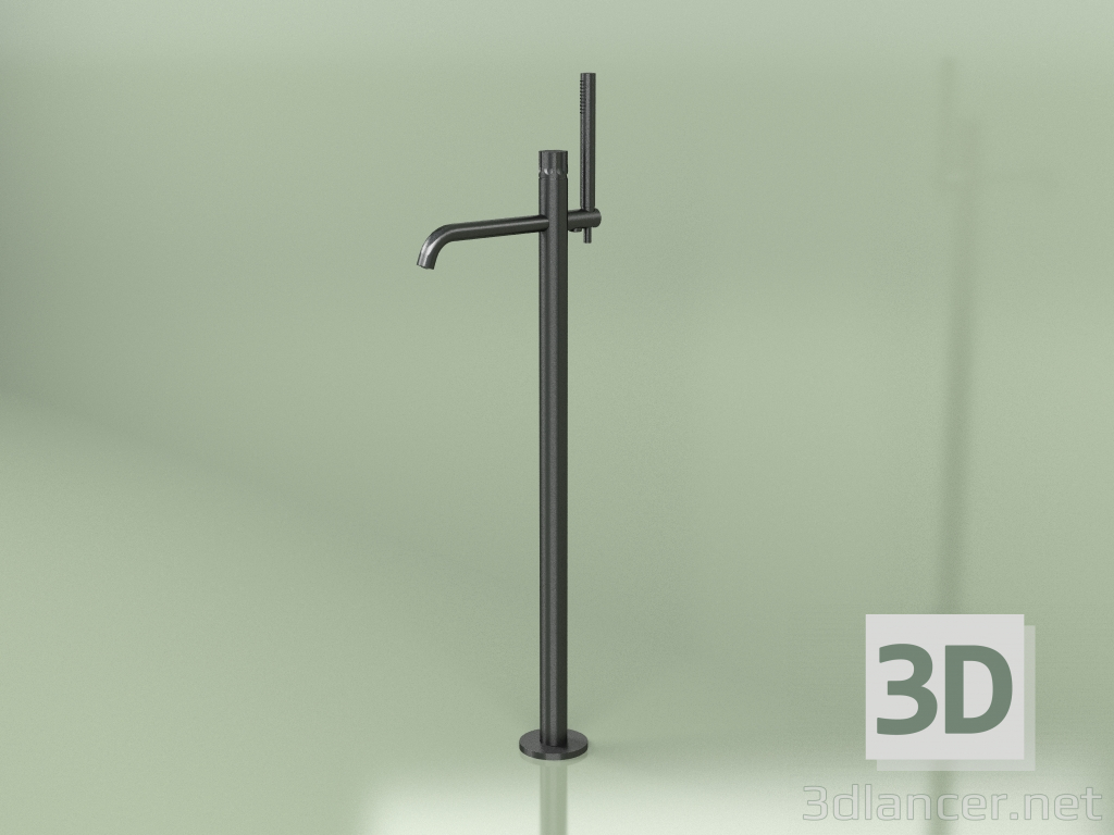 3d модель Напольный смеситель с сильным напором воды для ванны с ручным душем (17 62, ON) – превью