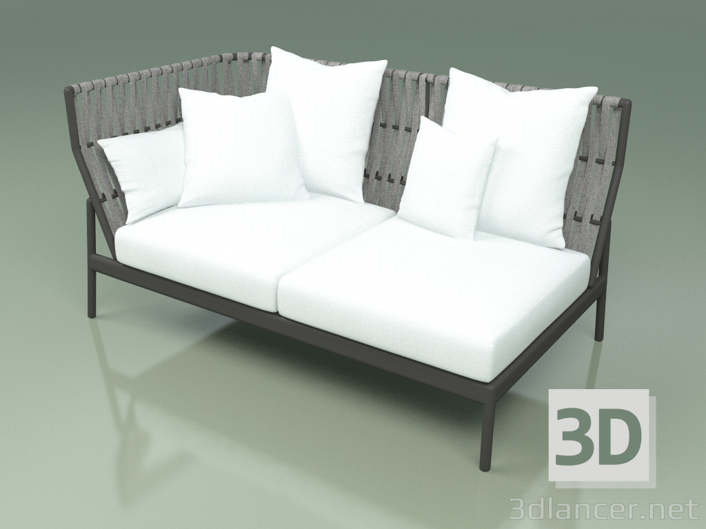 3d model Sofa module right 104 (Belt Stone) - preview