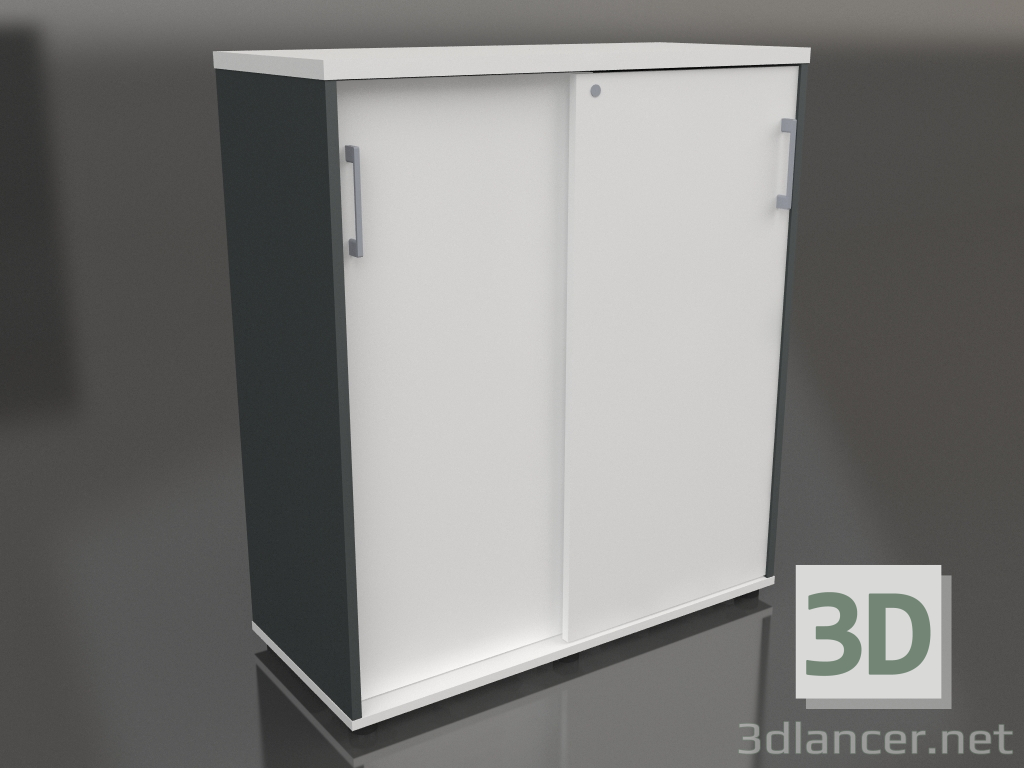 3D modeli Sürgülü kapaklı gardırop Standart A3P05 (1000x432x1129) - önizleme