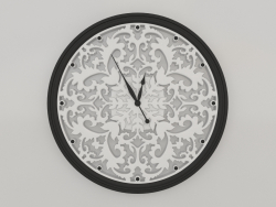 Reloj de pared REFINADO (negro, 1,5m)