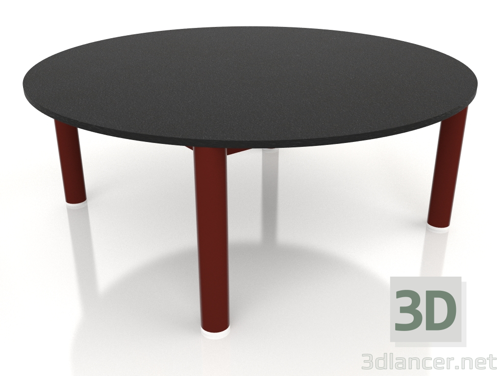 3d model Coffee table D 90 (Wine red, DEKTON Domoos) - preview