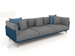 3-Sitzer-Sofa (Graublau)