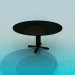 3D Modell Runder Tisch - Vorschau