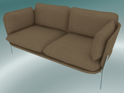 Divano divano (LN2, 84x168 H 75cm, gambe cromate, Hot Madison 495)