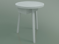 दराज के साथ साइड टेबल (45, सफेद)