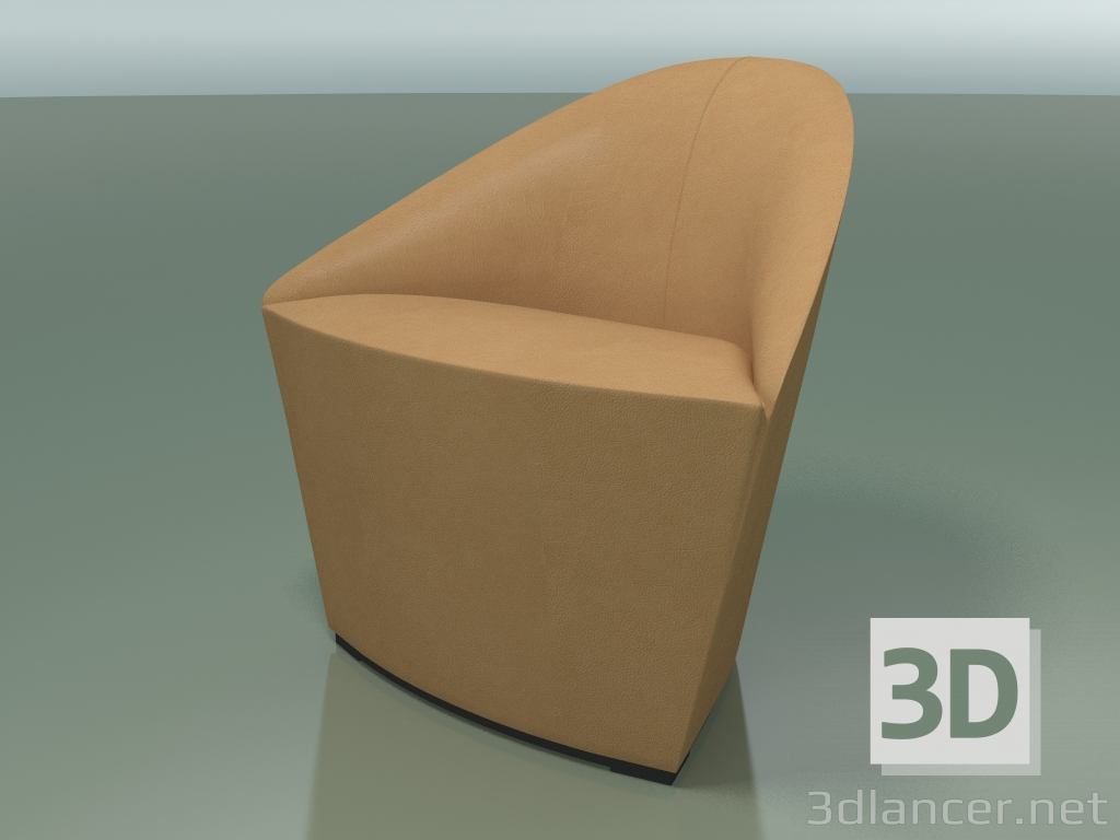 3d model Armchair 4300 (S-79 cm, leather upholstery) - preview