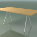 3d model Rectangular table 5432 (H 74 - 90x180 cm, legs 150 °, veneered L22 natural oak, V12) - preview