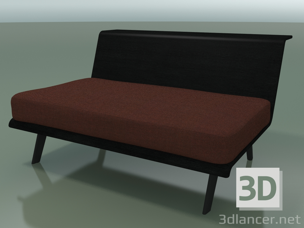 3D modeli Merkezi modül Lounge 4419 (L 120 cm, Siyah) - önizleme
