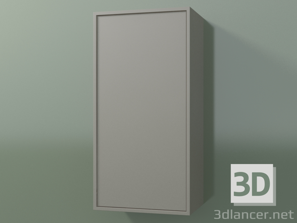 3d модель Настінна шафа з 1 дверцятами (8BUBBCD01, 8BUBBCS01, Clay C37, L 36, P 24, H 72 cm) – превью