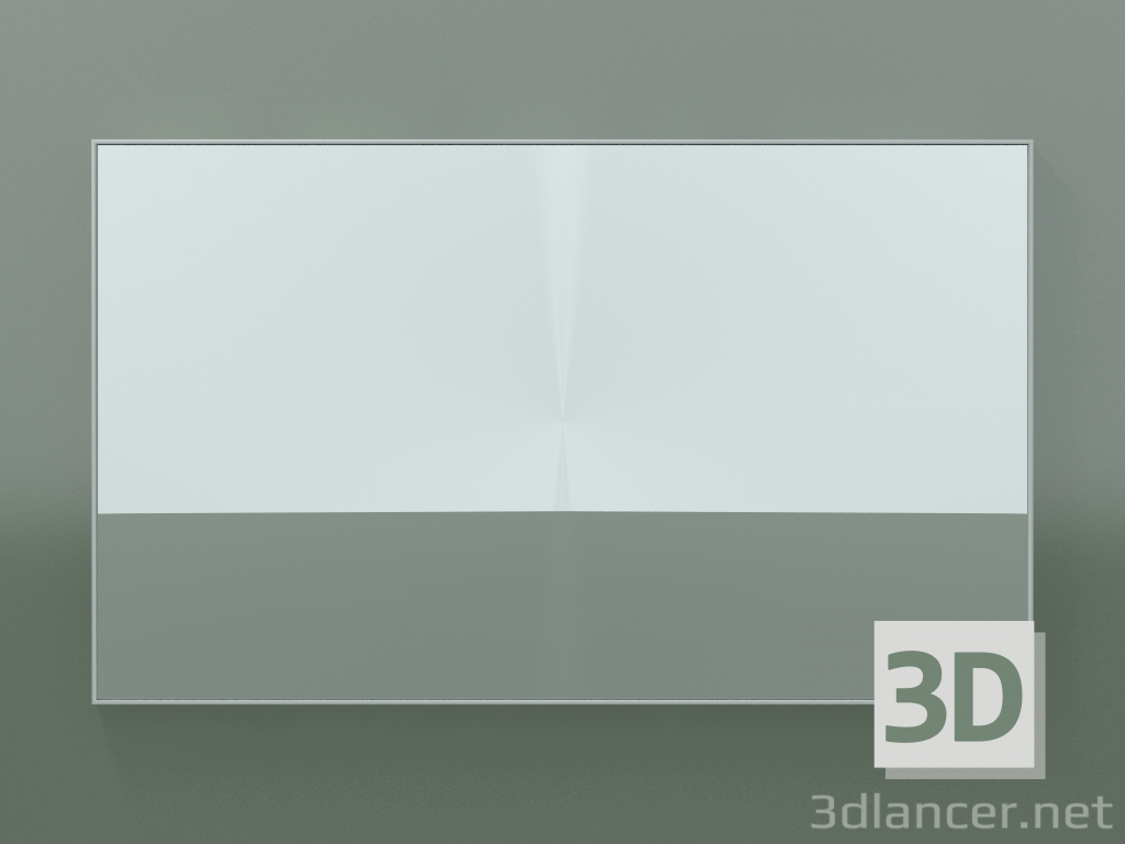 modello 3D Specchio Rettangolo (8ATFC0001, Glacier White C01, Н 72, L 120 cm) - anteprima