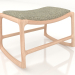 3d model Dedo footstool with fabric upholstery - preview