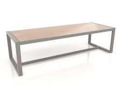Dining table with glass top 268 (Quartz gray)