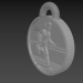 3d Runner's souvenir medal model buy - render 3d Runner's souvenir medal model buy - render