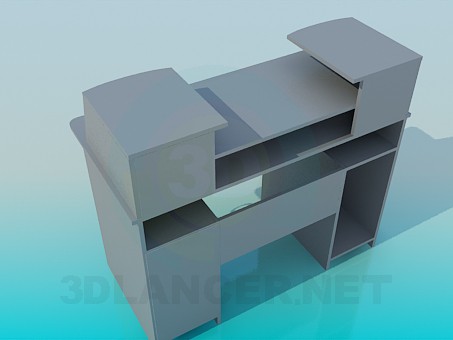 3d model Computer Desk - preview 3d model Computer Desk - preview