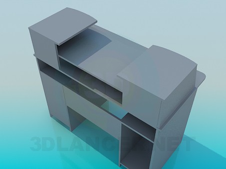 3d model Computer Desk - preview 3d model Computer Desk - preview