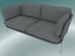 Sofa Sofa (LN2, 84 x 168 H 75 cm, verchromte Beine, Hot Madison 724)