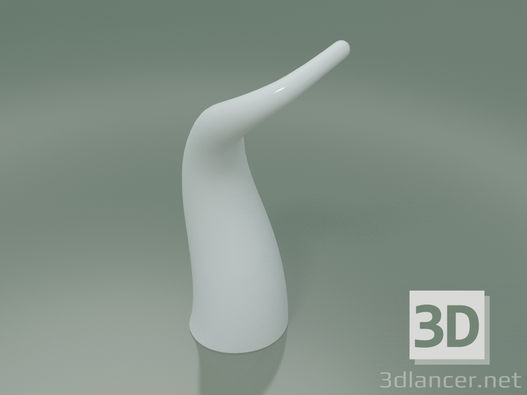 Modelo 3d Estatueta Cerâmica Corno (H 40cm, Branco) - preview