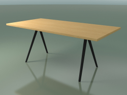 Table rectangulaire 5432 (H 74 - 90x180 cm, pieds 150 °, plaqué L22 chêne naturel, V44)
