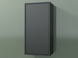 Armário de parede com 1 porta (8BUBBCD01, 8BUBBCS01, Deep Nocturne C38, L 36, P 24, H 72 cm)