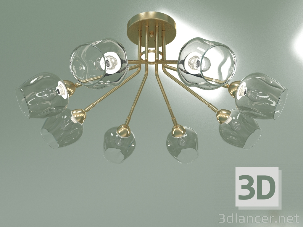 modello 3D Lampadario a soffitto Marci 30164-8 (oro) - anteprima