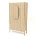 3d model Wardrobe with short handles W 01 (800x300x1400, wood white) - preview