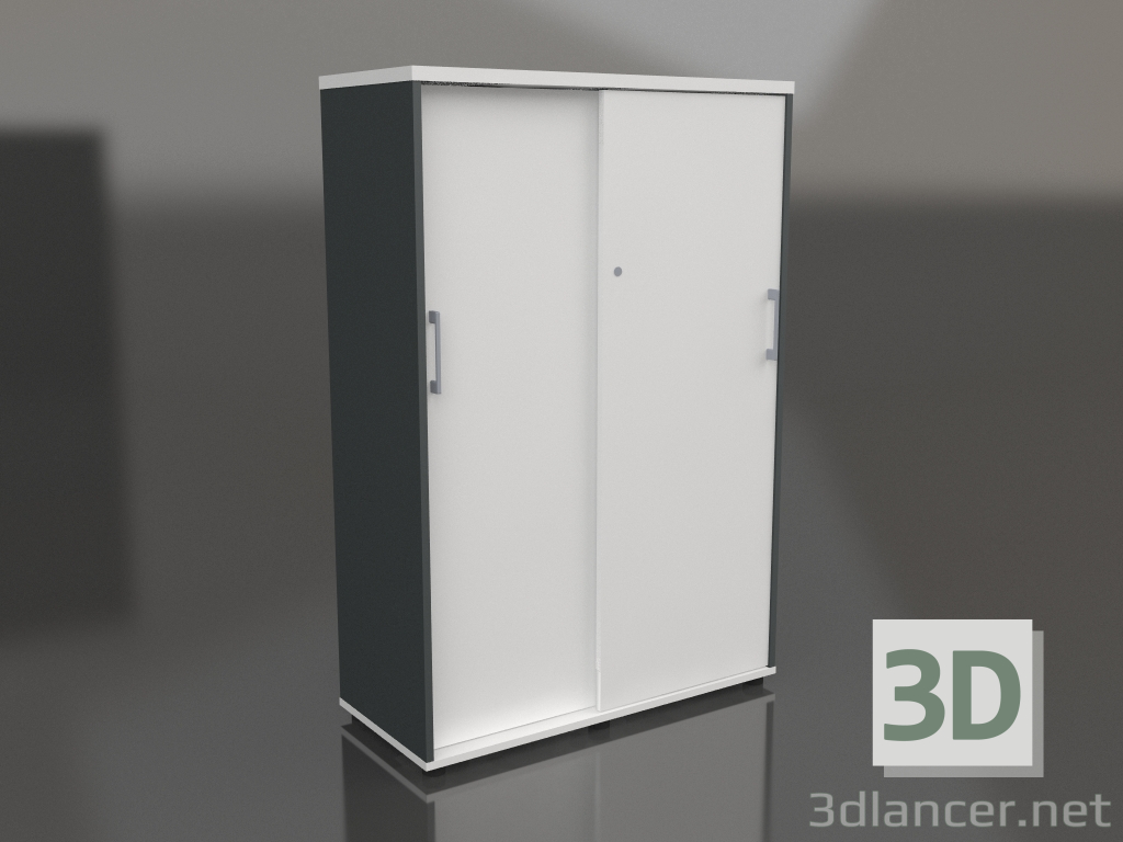 3 डी मॉडल स्लाइडिंग दरवाजों वाली अलमारी मानक A4P05 (1000x432x1481) - पूर्वावलोकन