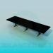 3d model The long rectangular table - preview