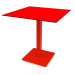 3d model Mesa de comedor con pata de columna 70x70 (Rojo) - vista previa