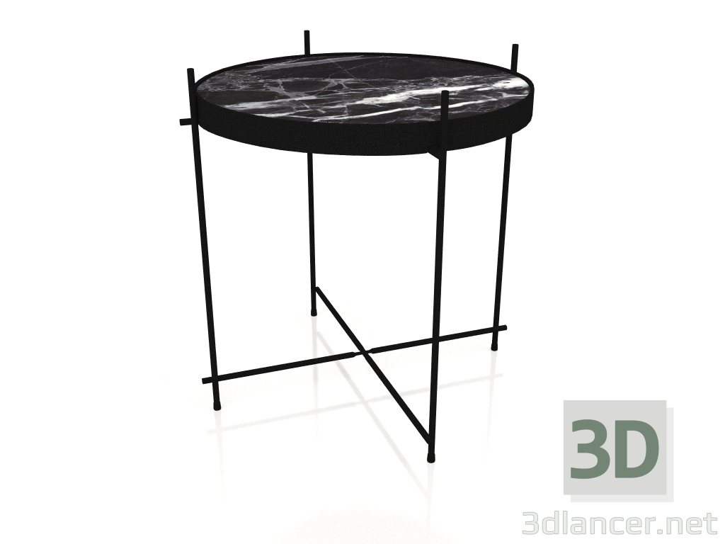 3d модель Бічний стіл Cupid (Marble Black) – превью