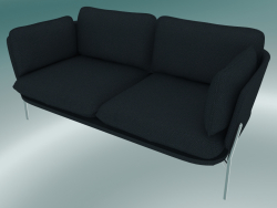 Divano divano (LN2, 84x168 H 75cm, gambe cromate, Sunniva 2 192)
