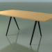 3d model Soap-shaped table 5432 (H 74 - 90x180 cm, legs 180 °, veneered L22 natural oak, V44) - preview