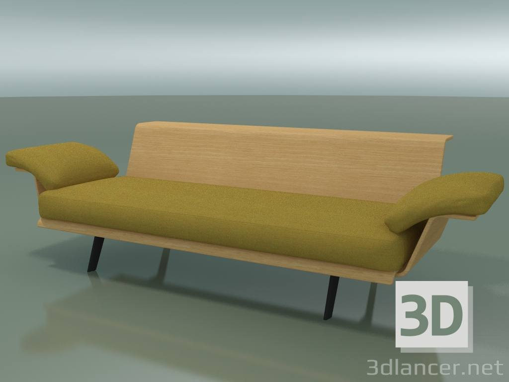 3D modeli Merkezi modül Lounge 4420 (L 180 cm, Doğal meşe) - önizleme