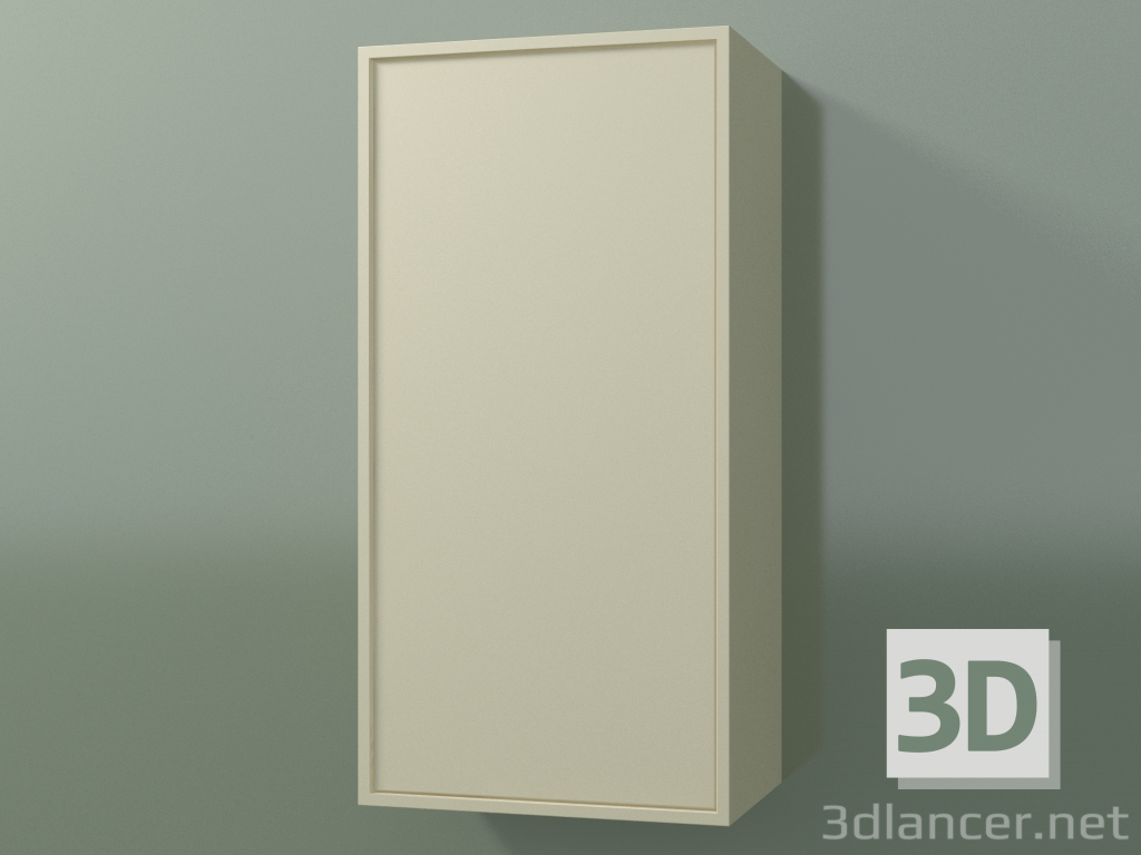 3D Modell Wandschrank mit 1 Tür (8BUBBCD01, 8BUBBCS01, Knochen C39, L 36, P 24, H 72 cm) - Vorschau