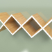modello 3D Woo Shelf Mensola lunga da soggiorno (bianca) - anteprima