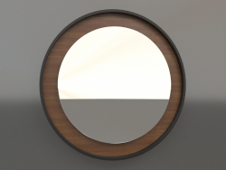 Зеркало ZL 19 (D=568, wood brown light, black)