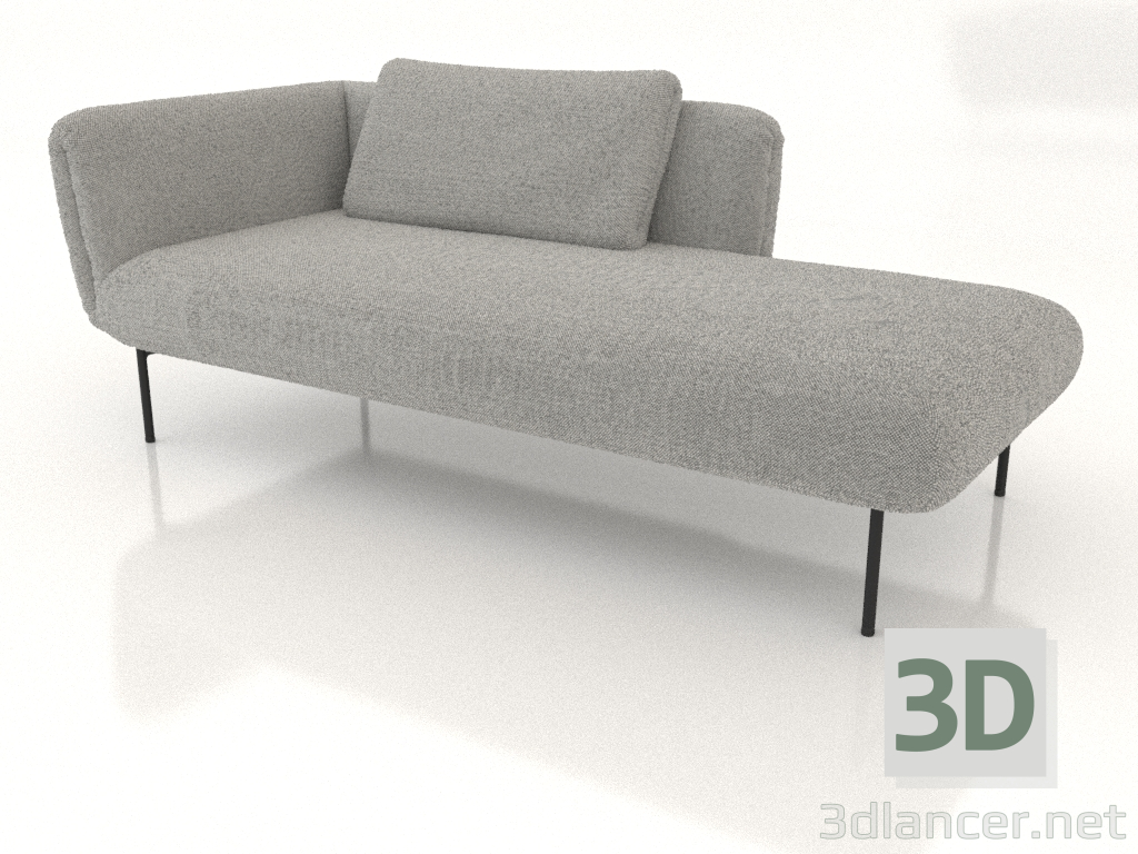 3D Modell Chaiselongue 190 links (Option 1) - Vorschau