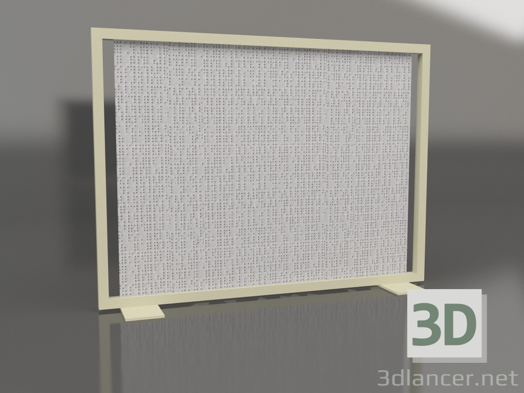 3D Modell Bildschirmtrennwand 150x110 (Gold) - Vorschau