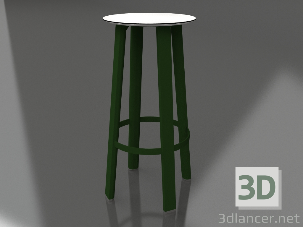 Modelo 3d Banqueta alta (verde garrafa) - preview