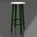 3d model Taburete alto (Verde botella) - vista previa