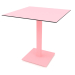 modello 3D Tavolo da pranzo su gamba a colonna 70x70 (Rosa) - anteprima