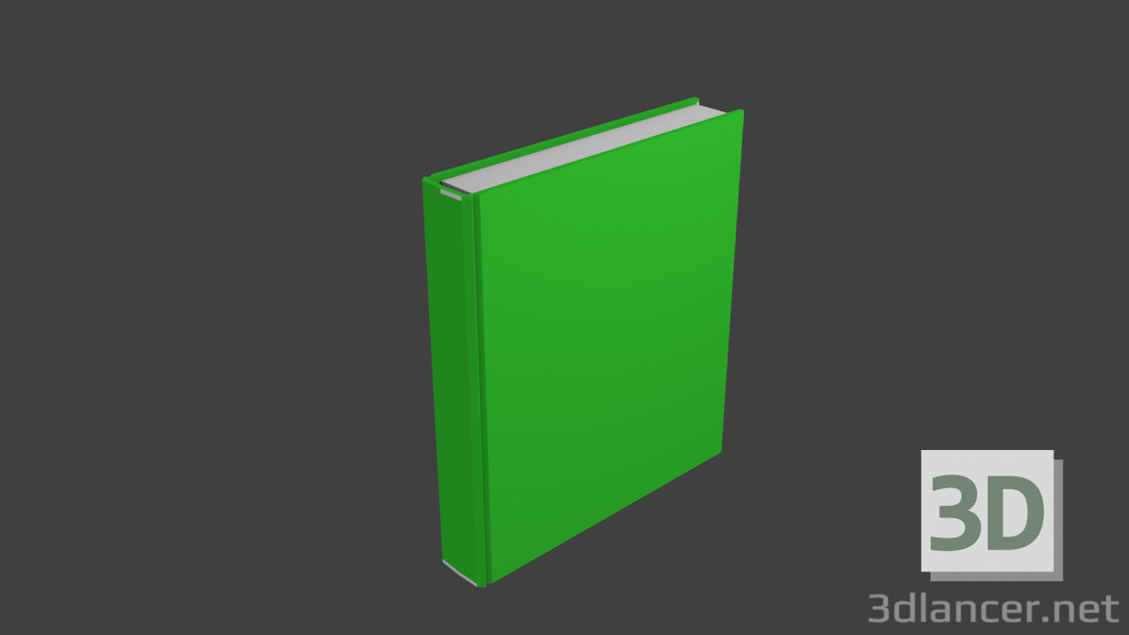 Modelo 3d livro - preview