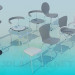 3D Modell Vielzahl von Stühlen - Vorschau