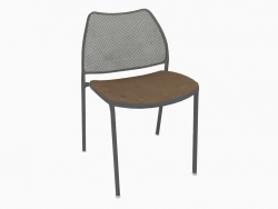 Chaise de bureau avec structure en chrome (A)