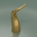 modello 3D Statuina in ceramica Corno (H 40 cm, oro) - anteprima